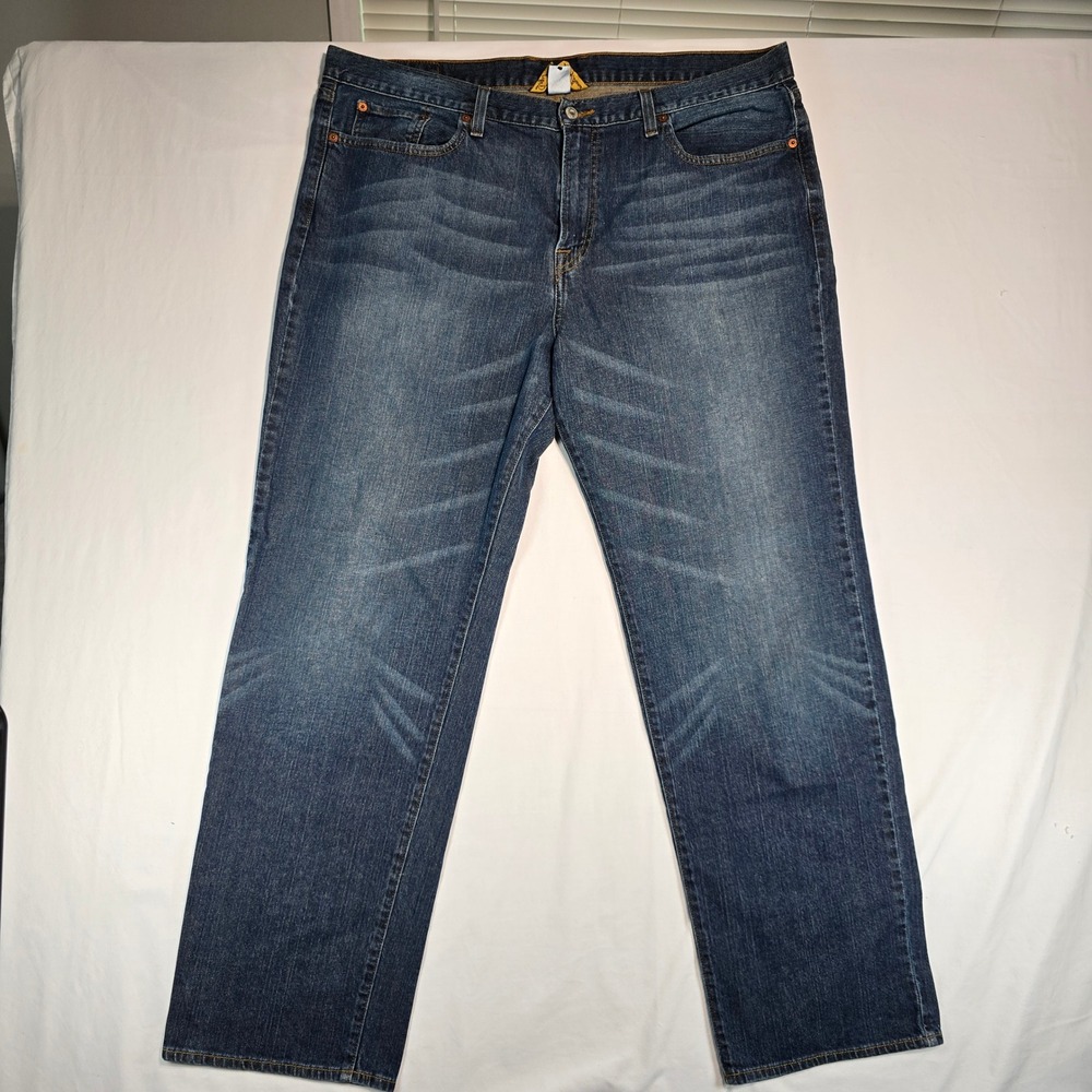 Lucky Brand Vintage Straight Jeans Mens 40 Ol Cayman Blue Denim 7MC1008